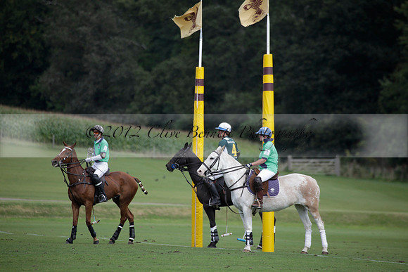 Broadoak Farm v Salkeld in an Autumn Cup polo match played on Lawns 2 at Cowdray Park Polo Club on Sunday 16 September 2012