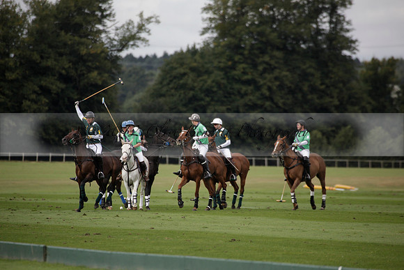Broadoak Farm v Salkeld in an Autumn Cup polo match played on Lawns 2 at Cowdray Park Polo Club on Sunday 16 September 2012