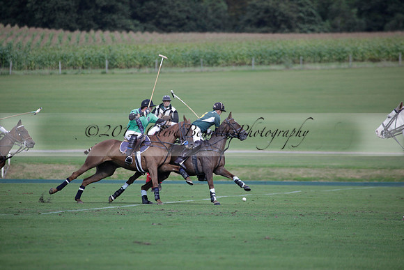 Broadoak Farm v Salkeld in an Autumn Cup polo match played on Lawns 2 at Cowdray Park Polo Club on Sunday 16 September 2012