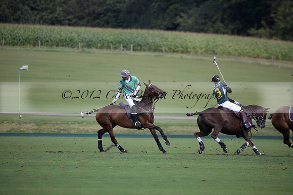 Broadoak Farm v Salkeld in an Autumn Cup polo match played on Lawns 2 at Cowdray Park Polo Club on Sunday 16 September 2012