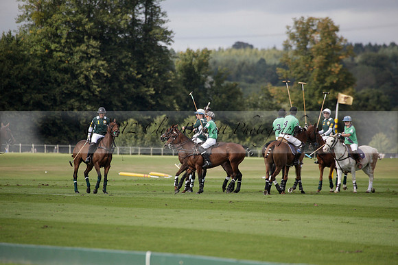 Broadoak Farm v Salkeld in an Autumn Cup polo match played on Lawns 2 at Cowdray Park Polo Club on Sunday 16 September 2012