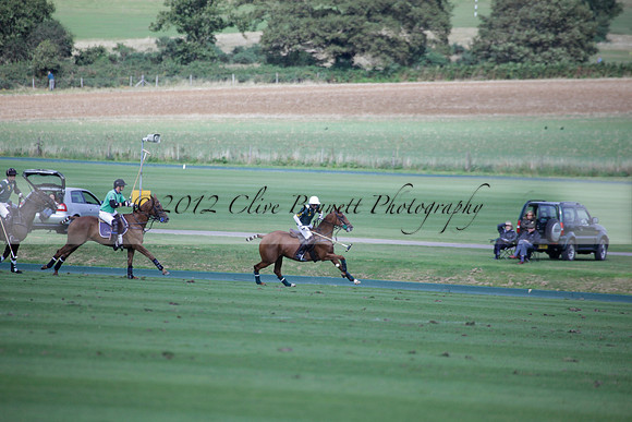 Broadoak Farm v Salkeld in an Autumn Cup polo match played on Lawns 2 at Cowdray Park Polo Club on Sunday 16 September 2012