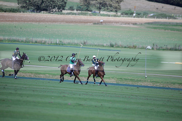 Broadoak Farm v Salkeld in an Autumn Cup polo match played on Lawns 2 at Cowdray Park Polo Club on Sunday 16 September 2012