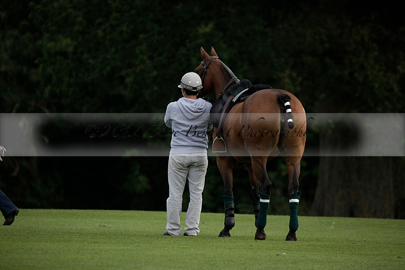 Broadoak Farm v Salkeld in an Autumn Cup polo match played on Lawns 2 at Cowdray Park Polo Club on Sunday 16 September 2012