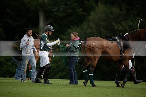 Broadoak Farm v Salkeld in an Autumn Cup polo match played on Lawns 2 at Cowdray Park Polo Club on Sunday 16 September 2012