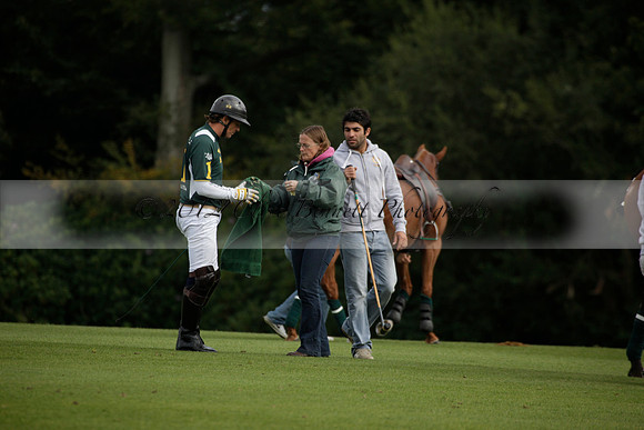 Broadoak Farm v Salkeld in an Autumn Cup polo match played on Lawns 2 at Cowdray Park Polo Club on Sunday 16 September 2012