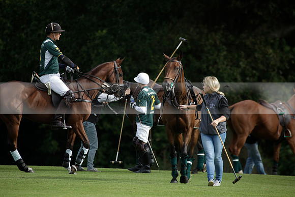 Broadoak Farm v Salkeld in an Autumn Cup polo match played on Lawns 2 at Cowdray Park Polo Club on Sunday 16 September 2012