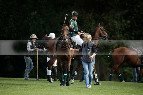 Broadoak Farm v Salkeld in an Autumn Cup polo match played on Lawns 2 at Cowdray Park Polo Club on Sunday 16 September 2012