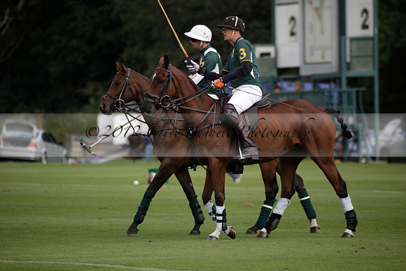 Broadoak Farm v Salkeld in an Autumn Cup polo match played on Lawns 2 at Cowdray Park Polo Club on Sunday 16 September 2012
