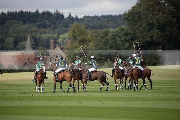 Broadoak Farm v Salkeld in an Autumn Cup polo match played on Lawns 2 at Cowdray Park Polo Club on Sunday 16 September 2012