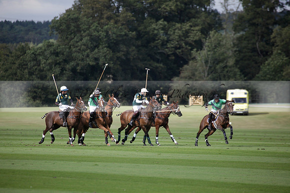 Broadoak Farm v Salkeld in an Autumn Cup polo match played on Lawns 2 at Cowdray Park Polo Club on Sunday 16 September 2012