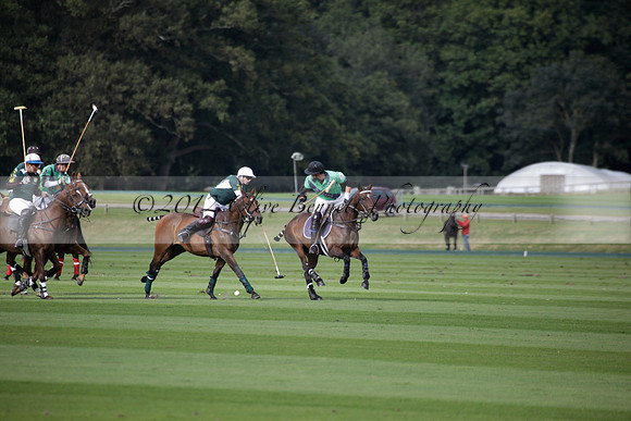 Broadoak Farm v Salkeld in an Autumn Cup polo match played on Lawns 2 at Cowdray Park Polo Club on Sunday 16 September 2012
