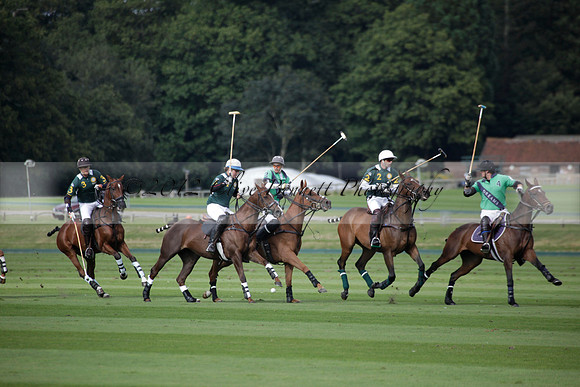 Broadoak Farm v Salkeld in an Autumn Cup polo match played on Lawns 2 at Cowdray Park Polo Club on Sunday 16 September 2012
