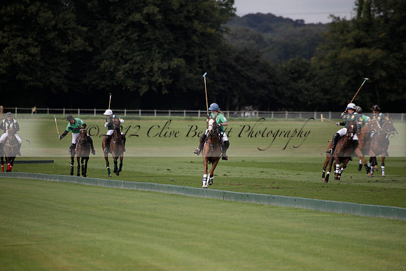 Broadoak Farm v Salkeld in an Autumn Cup polo match played on Lawns 2 at Cowdray Park Polo Club on Sunday 16 September 2012