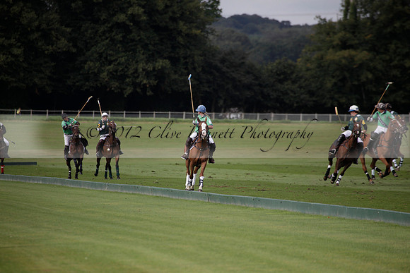 Broadoak Farm v Salkeld in an Autumn Cup polo match played on Lawns 2 at Cowdray Park Polo Club on Sunday 16 September 2012
