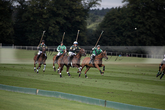 Broadoak Farm v Salkeld in an Autumn Cup polo match played on Lawns 2 at Cowdray Park Polo Club on Sunday 16 September 2012