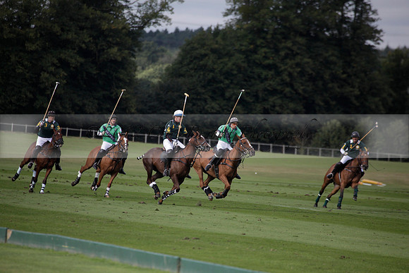 Broadoak Farm v Salkeld in an Autumn Cup polo match played on Lawns 2 at Cowdray Park Polo Club on Sunday 16 September 2012