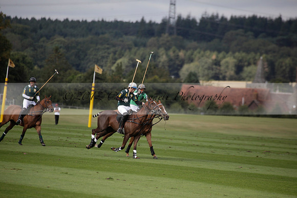 Broadoak Farm v Salkeld in an Autumn Cup polo match played on Lawns 2 at Cowdray Park Polo Club on Sunday 16 September 2012