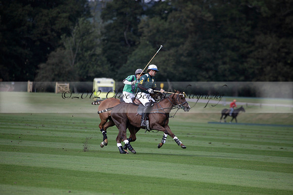 Broadoak Farm v Salkeld in an Autumn Cup polo match played on Lawns 2 at Cowdray Park Polo Club on Sunday 16 September 2012