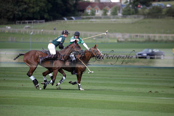 Broadoak Farm v Salkeld in an Autumn Cup polo match played on Lawns 2 at Cowdray Park Polo Club on Sunday 16 September 2012