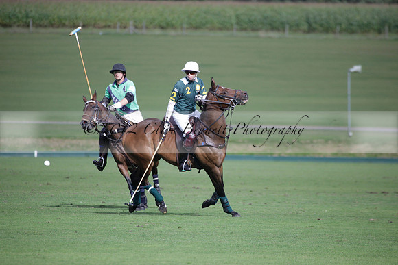 Broadoak Farm v Salkeld in an Autumn Cup polo match played on Lawns 2 at Cowdray Park Polo Club on Sunday 16 September 2012