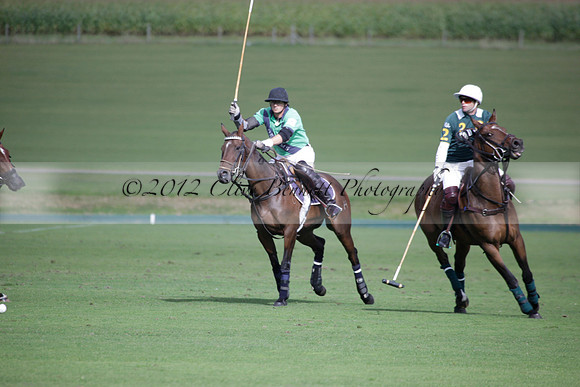 Broadoak Farm v Salkeld in an Autumn Cup polo match played on Lawns 2 at Cowdray Park Polo Club on Sunday 16 September 2012