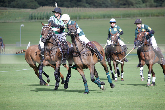 Broadoak Farm v Salkeld in an Autumn Cup polo match played on Lawns 2 at Cowdray Park Polo Club on Sunday 16 September 2012