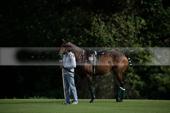 Broadoak Farm v Salkeld in an Autumn Cup polo match played on Lawns 2 at Cowdray Park Polo Club on Sunday 16 September 2012