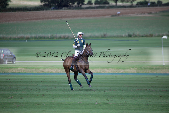 Broadoak Farm v Salkeld in an Autumn Cup polo match played on Lawns 2 at Cowdray Park Polo Club on Sunday 16 September 2012