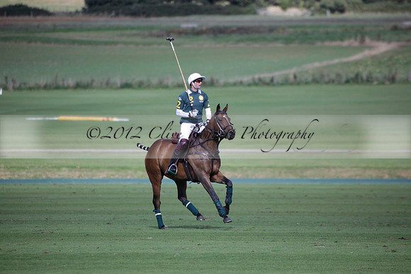 Broadoak Farm v Salkeld in an Autumn Cup polo match played on Lawns 2 at Cowdray Park Polo Club on Sunday 16 September 2012