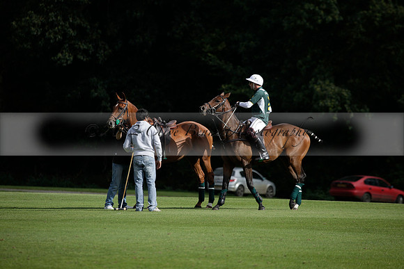 Broadoak Farm v Salkeld in an Autumn Cup polo match played on Lawns 2 at Cowdray Park Polo Club on Sunday 16 September 2012