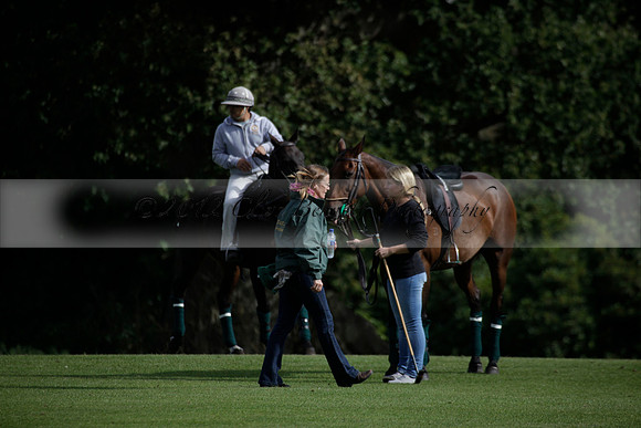 Broadoak Farm v Salkeld in an Autumn Cup polo match played on Lawns 2 at Cowdray Park Polo Club on Sunday 16 September 2012