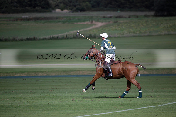 Broadoak Farm v Salkeld in an Autumn Cup polo match played on Lawns 2 at Cowdray Park Polo Club on Sunday 16 September 2012