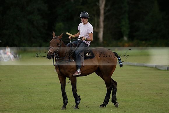 The Blue Jackets Cup polo match played between Maize Dulce (green) vs Home Farm (white) At the New Forest Polo Club on Sunday 18 August 2013