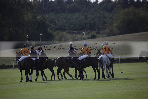 Maiz Dulce v Blackdown Equine Clinic in a Farewell Cup polo match played on Ambersham 1 at Cowdray Park Polo Club on Saturday 22 September 2012