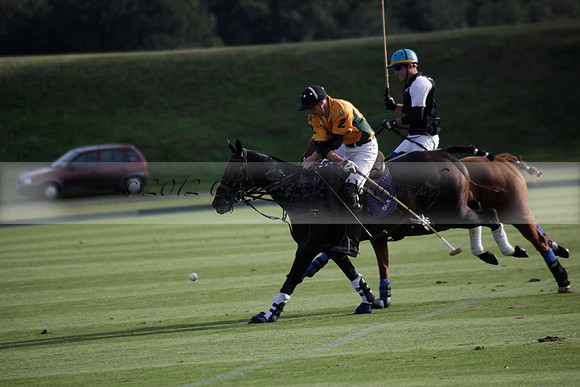 Maiz Dulce v Blackdown Equine Clinic in a Farewell Cup polo match played on Ambersham 1 at Cowdray Park Polo Club on Saturday 22 September 2012