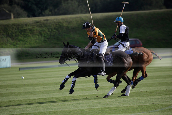 Maiz Dulce v Blackdown Equine Clinic in a Farewell Cup polo match played on Ambersham 1 at Cowdray Park Polo Club on Saturday 22 September 2012