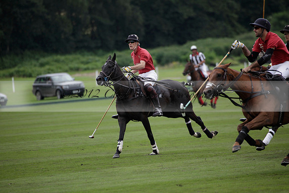 La Bamba de Areco v Richard Mille in a Veuve Clicquot Gold Cup Polo match played on Ambersham 1  on Wednesday 04 July 2012