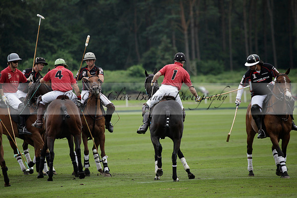 La Bamba de Areco v Richard Mille in a Veuve Clicquot Gold Cup Polo match played on Ambersham 1  on Wednesday 04 July 2012