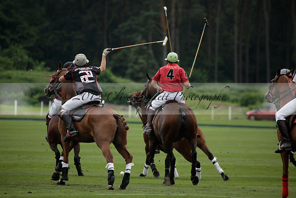 La Bamba de Areco v Richard Mille in a Veuve Clicquot Gold Cup Polo match played on Ambersham 1  on Wednesday 04 July 2012