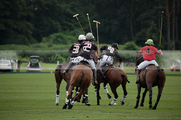 La Bamba de Areco v Richard Mille in a Veuve Clicquot Gold Cup Polo match played on Ambersham 1  on Wednesday 04 July 2012