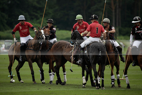 La Bamba de Areco v Richard Mille in a Veuve Clicquot Gold Cup Polo match played on Ambersham 1  on Wednesday 04 July 2012