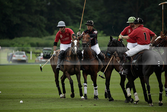 La Bamba de Areco v Richard Mille in a Veuve Clicquot Gold Cup Polo match played on Ambersham 1  on Wednesday 04 July 2012
