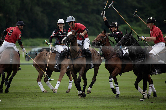 La Bamba de Areco v Richard Mille in a Veuve Clicquot Gold Cup Polo match played on Ambersham 1  on Wednesday 04 July 2012