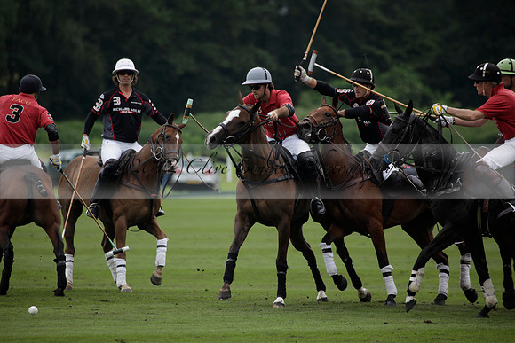 La Bamba de Areco v Richard Mille in a Veuve Clicquot Gold Cup Polo match played on Ambersham 1  on Wednesday 04 July 2012