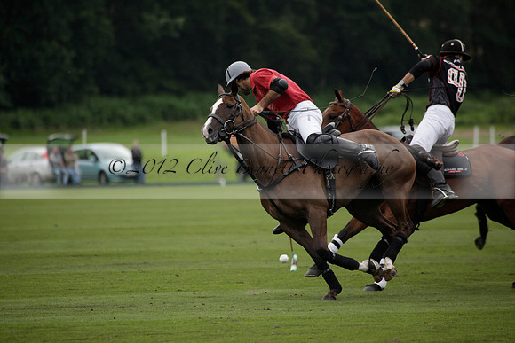 La Bamba de Areco v Richard Mille in a Veuve Clicquot Gold Cup Polo match played on Ambersham 1  on Wednesday 04 July 2012