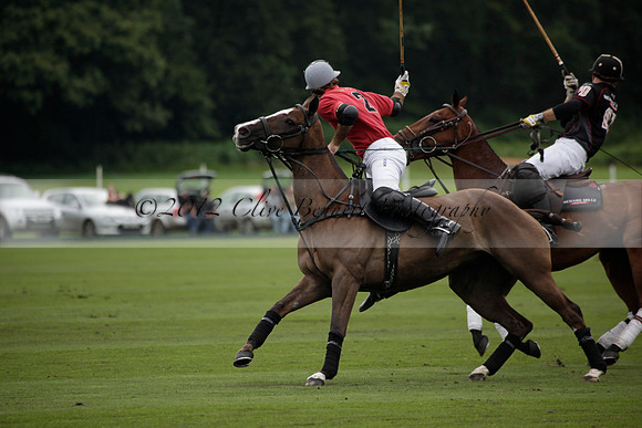 La Bamba de Areco v Richard Mille in a Veuve Clicquot Gold Cup Polo match played on Ambersham 1  on Wednesday 04 July 2012