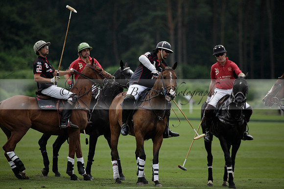 La Bamba de Areco v Richard Mille in a Veuve Clicquot Gold Cup Polo match played on Ambersham 1  on Wednesday 04 July 2012