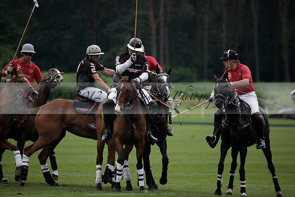 La Bamba de Areco v Richard Mille in a Veuve Clicquot Gold Cup Polo match played on Ambersham 1  on Wednesday 04 July 2012