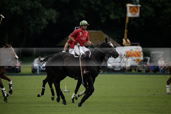 La Bamba de Areco v Richard Mille in a Veuve Clicquot Gold Cup Polo match played on Ambersham 1  on Wednesday 04 July 2012